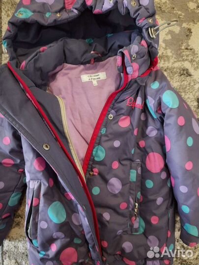 Зимний костюм для девочки 92