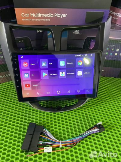 Штатная магнитола на hyundai solaris 2010-16