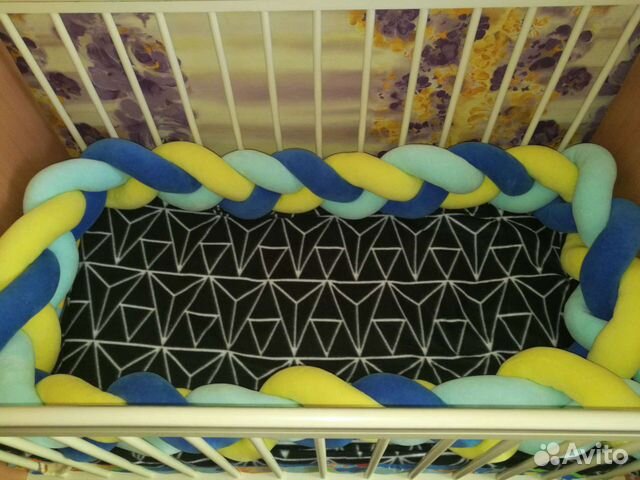 Бортик коса в кроватку