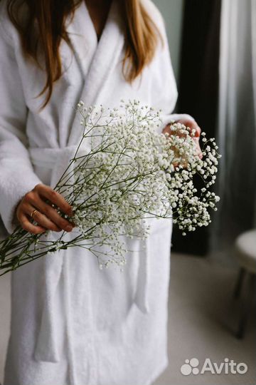 Махровый бамбуковый халат Турция премиум