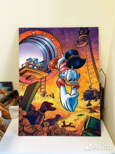 Картины на холсте Скрудж / Дональд Дак постеры