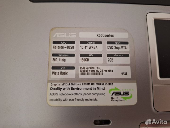 Ноутбук Asus X50C