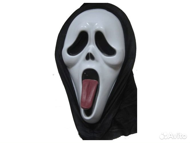 Карнавальная маска 316726 «Крик», с языком