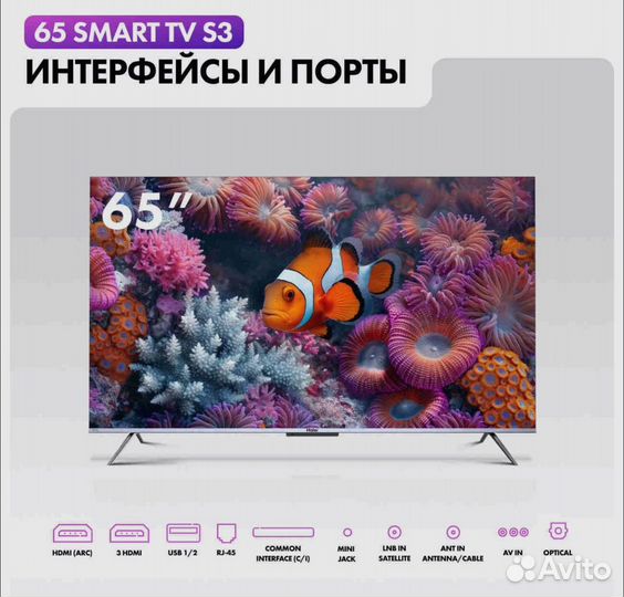 Телевизор Haier 65 SMART TV S3