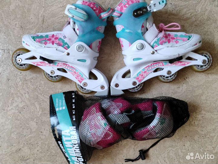 Роликовые коньки детские раздвижные