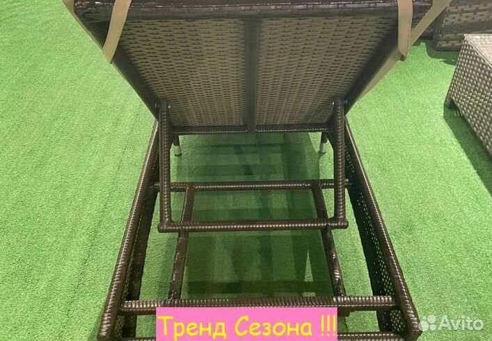 Лежак пляжный из ротанга Мальта арт.M001-мт001