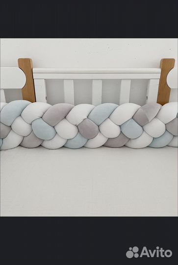 Бортик коса в кроватку