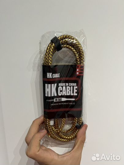 Плетёный провод для электрогитары 3 метра HK cable