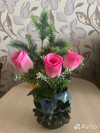 Ваза под искусственные цветы или свечи