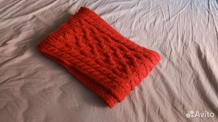 Шарф женский шерсть вязанный