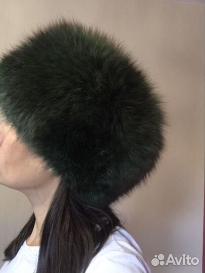 Шапка зимняя песцовая цельная 57