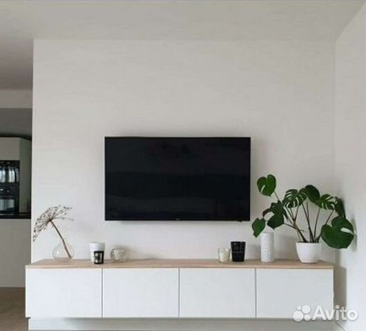 Тумба тв белая