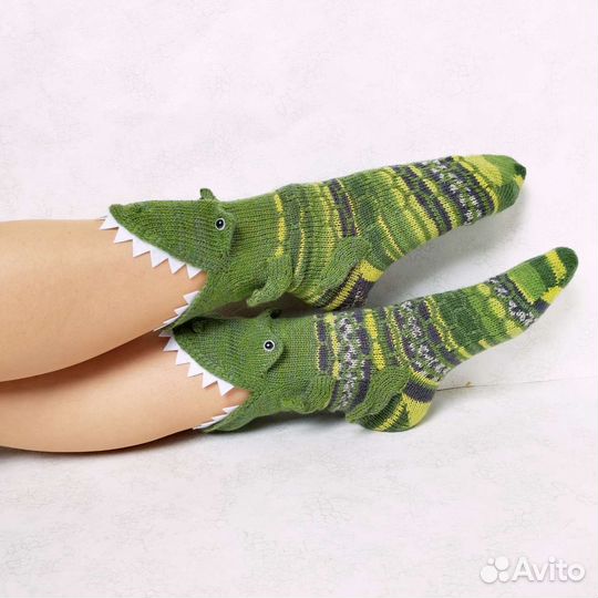 Носки Крокодилы Ручная Авторская Работа