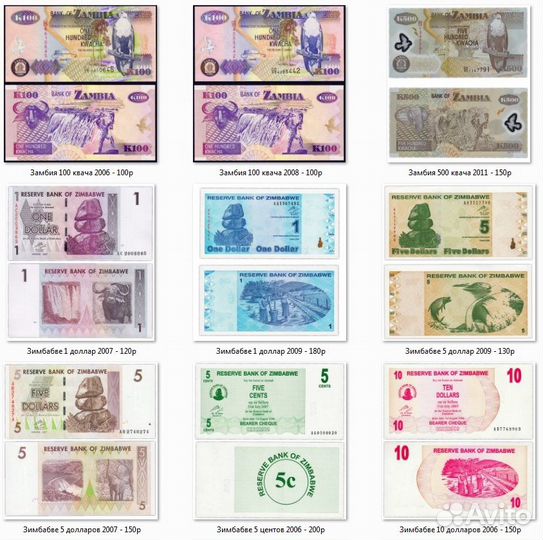 Банкноты Африки