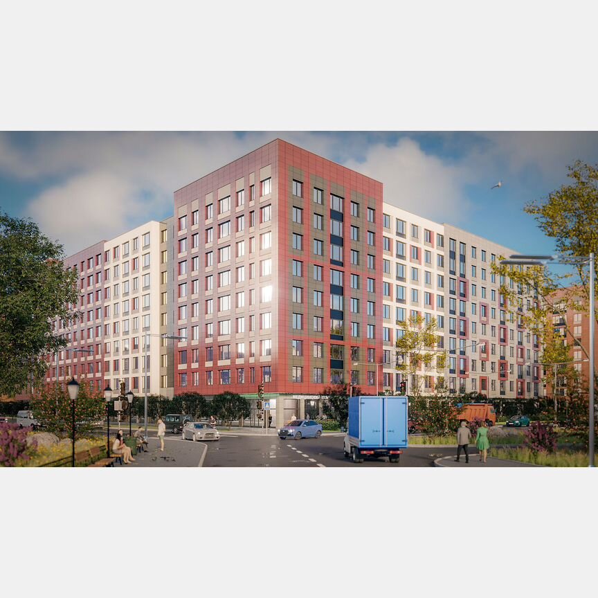 2-к. квартира, 61,2 м², 8/9 эт.