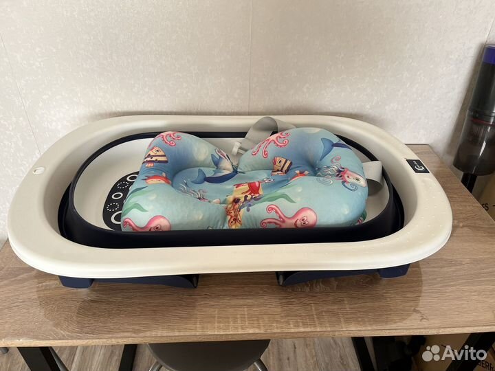 Ванночка для купания складная с матрасиком