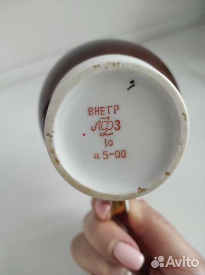 Антиквариат чашка фарфоровая