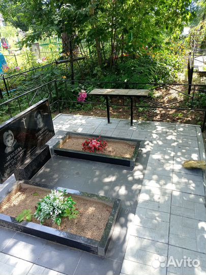 Установка памятников, благоустройство могил