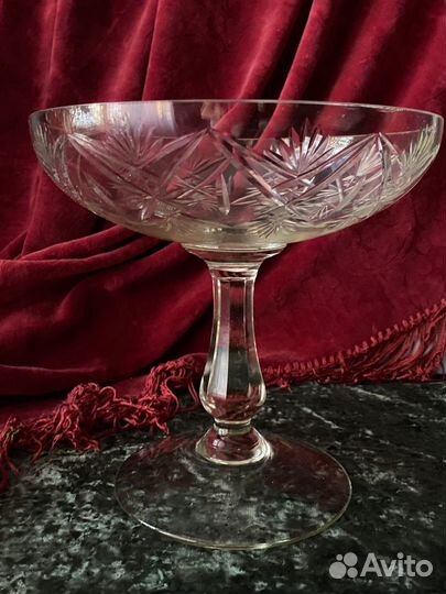 Ваза для фруктов на ножке Мальцов