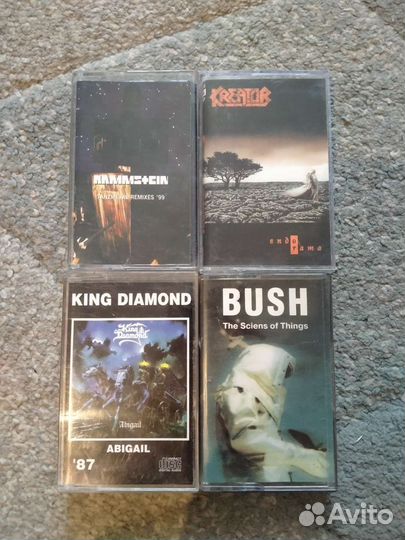Аудио кассеты kreator bush king diamond Rammstein