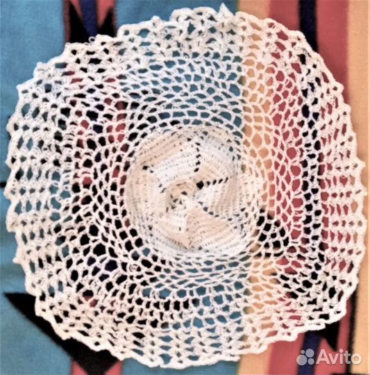 Ажурные салфетки, вышитые крючком