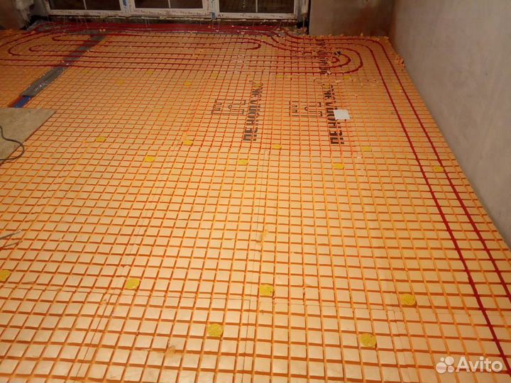 Теплый пол (мат пенопласт)