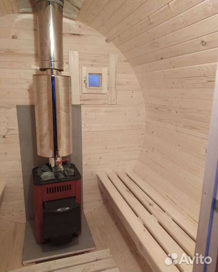 Баня бочка на колесах