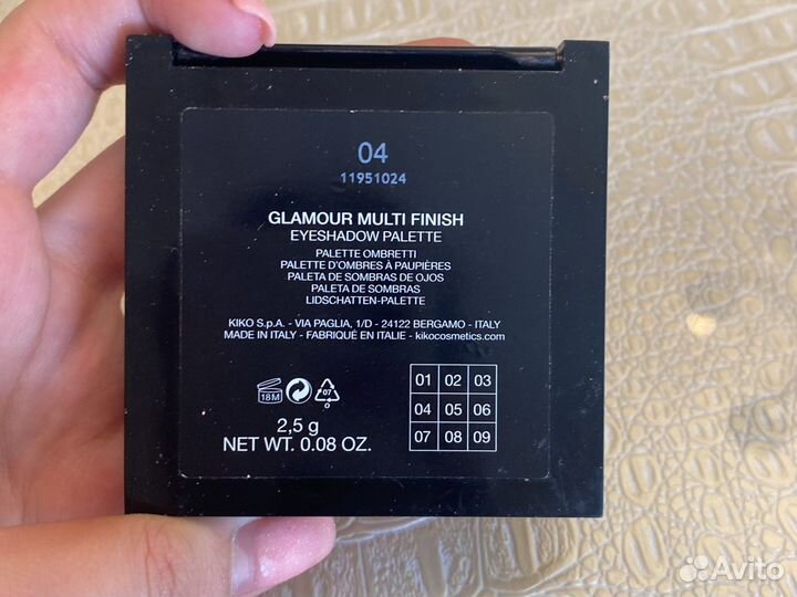 Палитра теней kiko