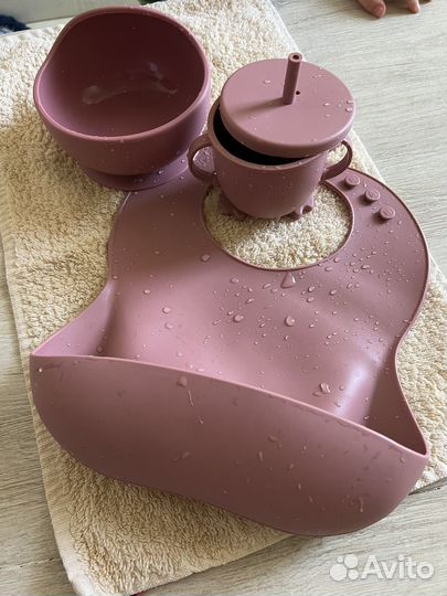 Набор силиконовой посуды для ребенка