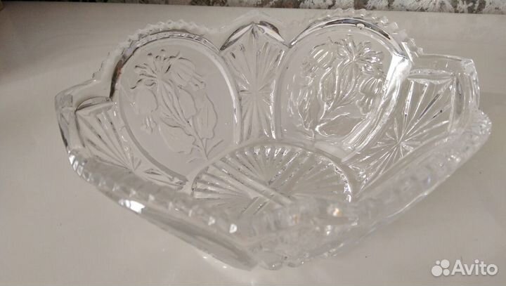Конфетница (салатник) хрусталь гдр