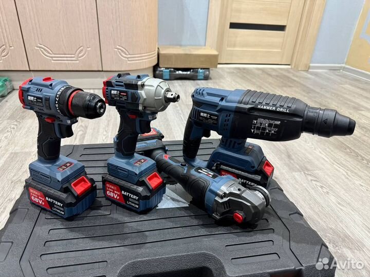 Набор аккумуляторного инструмента Warrior 4 в 1 (Арт.86685)