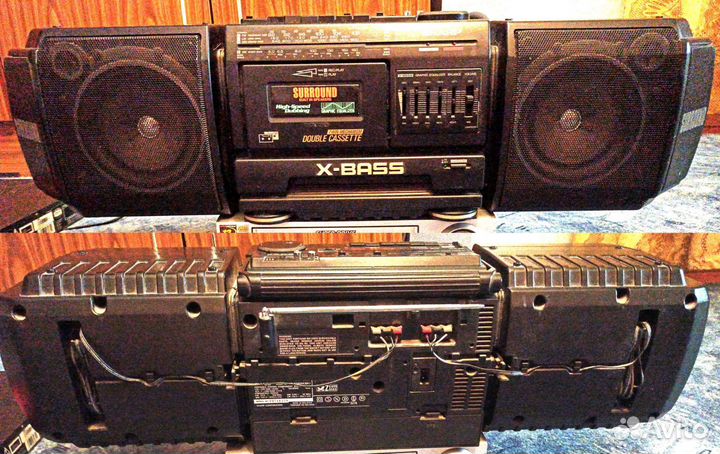 Магнитола Sharp двухкассетная Радио FM108