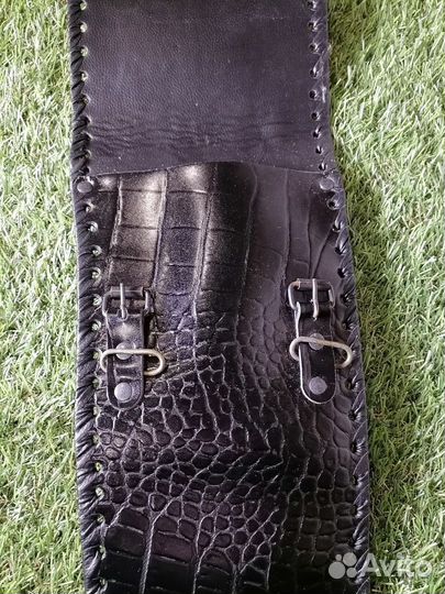 Чехол для шампуров кожаный черный