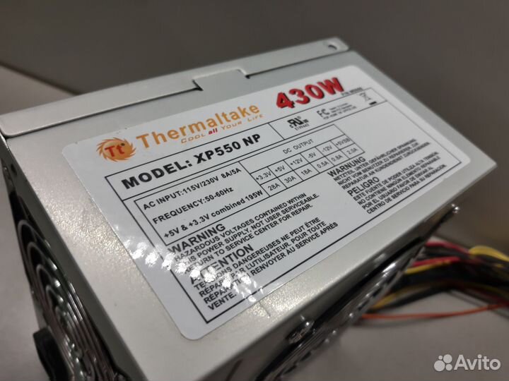 Блок питания ATX 430W Thermaltake XP550 NP