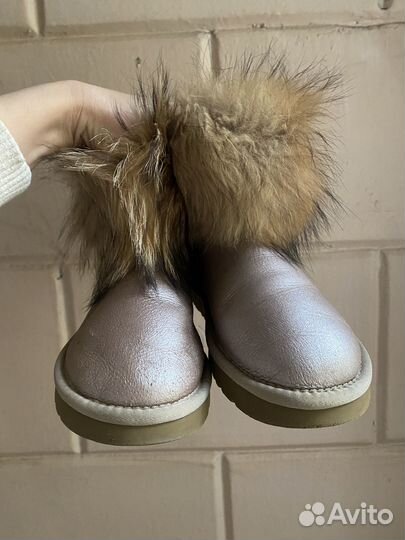 Бронзовые угги с мехом, Ugg, 36 р рос. (37 Eur)