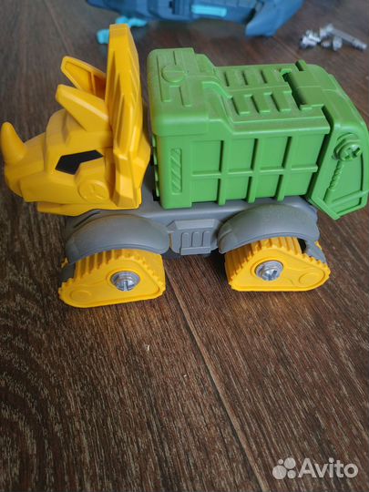 Динозавры, машины, конструктор