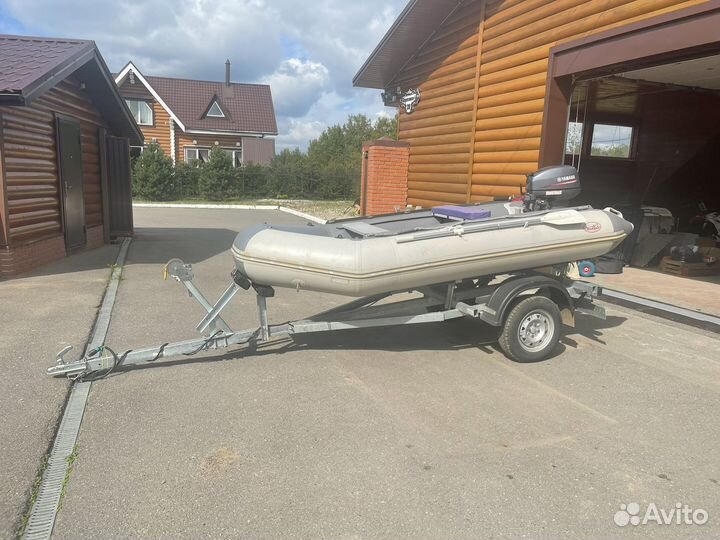 Лодка пвх badger 340 с жестким дном комплект