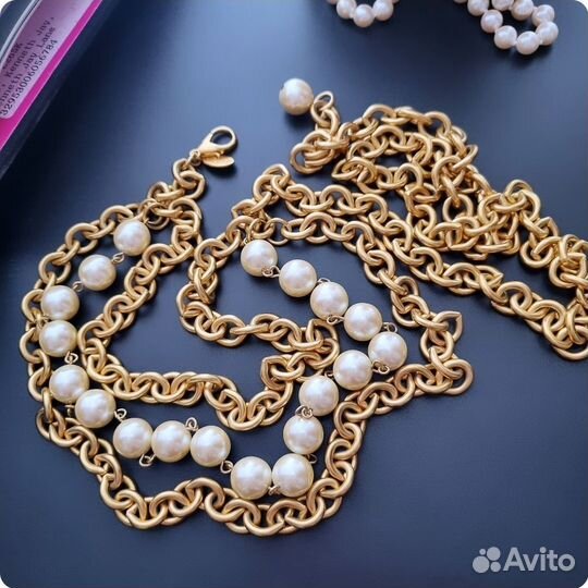 Пояс Carolee, цепь, винтаж США