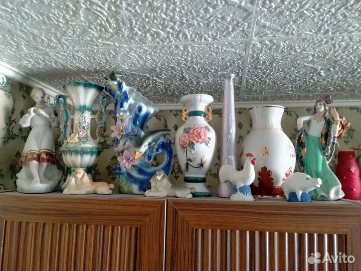 Посуда, вазы, сувениры из глины, фарфора, керамики