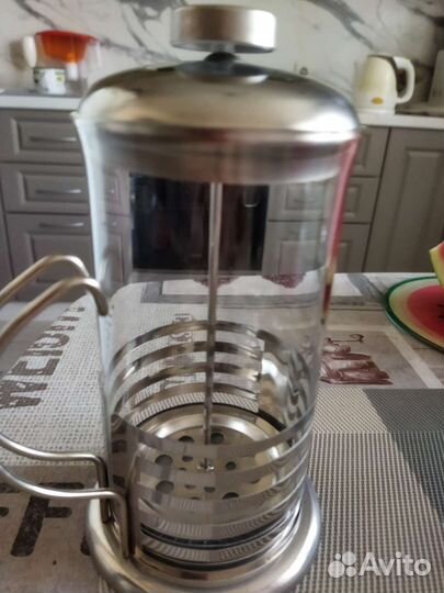 Чайник заварочный стеклянный френч пресс 600мл