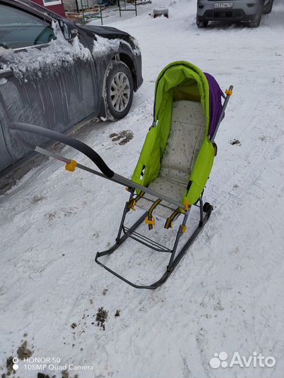 Коляска санки