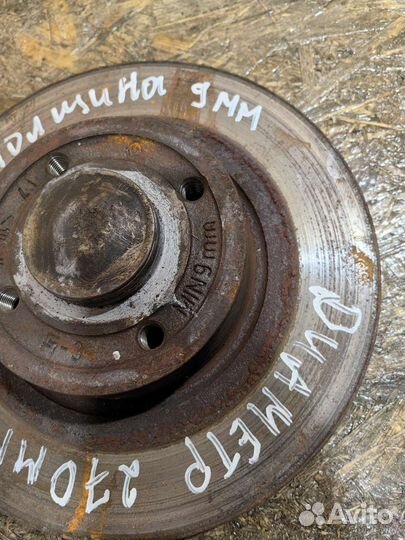 Тормозные диски задние пара Рено меган 2 270 мм