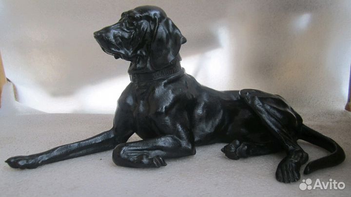 Каслинское литье,интерьер Собака поинтер1913г.оцен