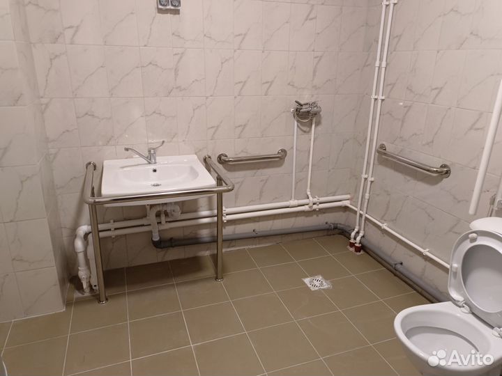 Поручень инвалидный для раковины нержавейка