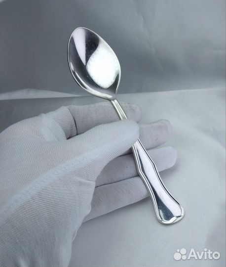 Серебряная десертная ложка