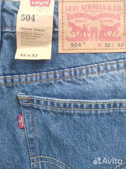 Джинсы мужские levis 504 W32