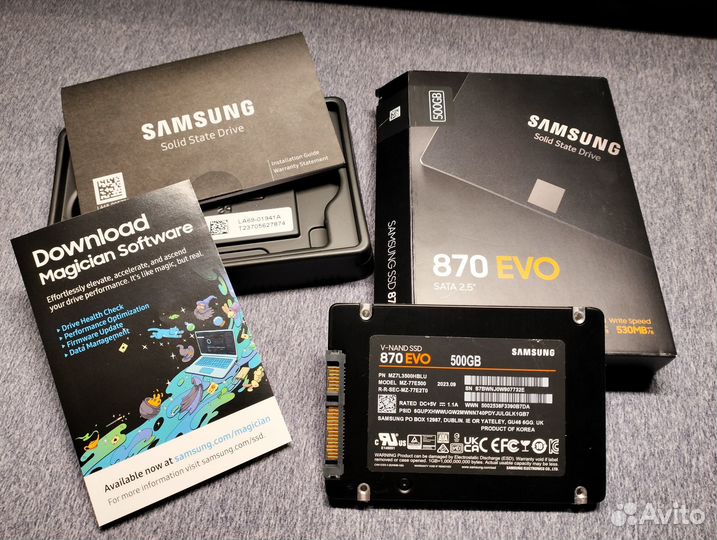 Samsung 870 EVO 500GB + Внешний бокс