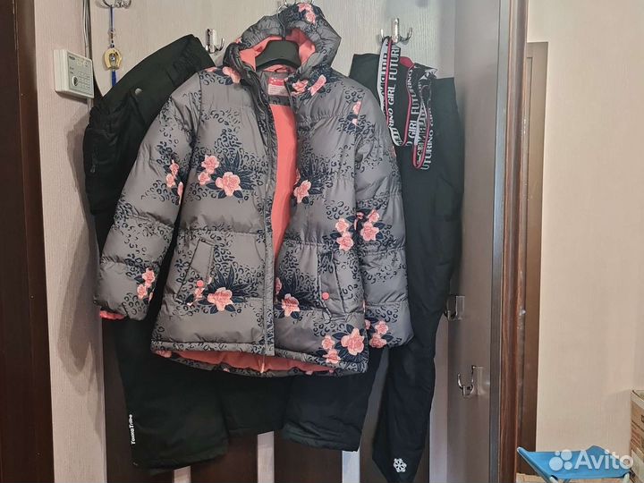 Зимний костюм для девочки рост 158