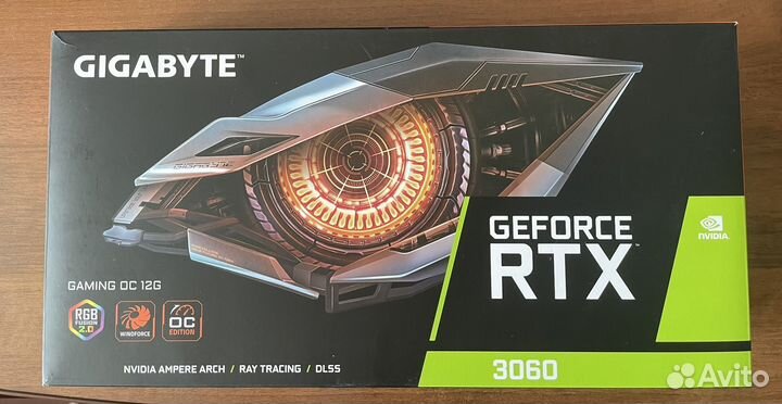 Видеокарта gigabyte nvidia GeForce RTX 3060 12Гб