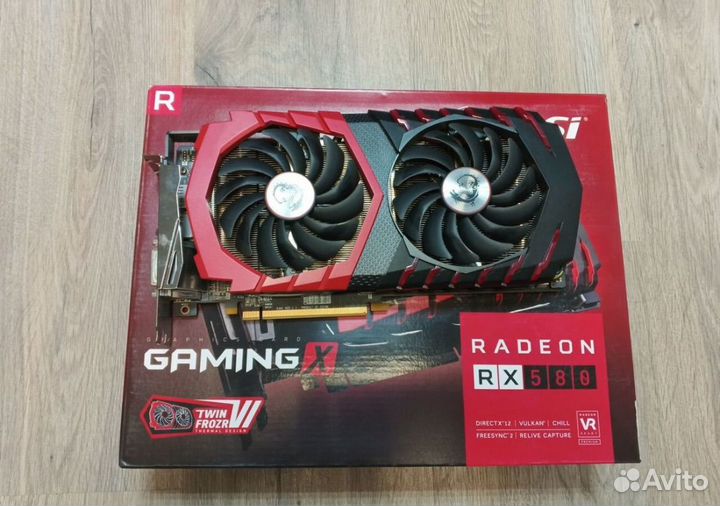 Видеокарта RX 580 8GB Msi Gaming X